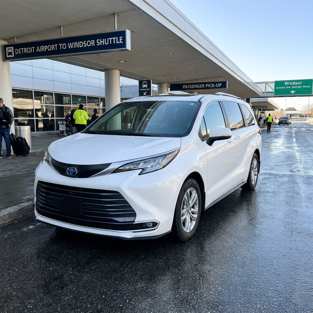 Detroit Airport to Windsor Shuttle